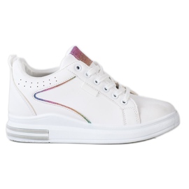 SHELOVET Bijele cipele sa skrivenim klinom bijela