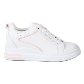 SHELOVET Bijele cipele sa skrivenim klinom bijela