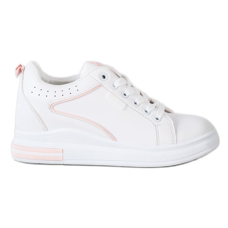 SHELOVET Bijele cipele sa skrivenim klinom bijela