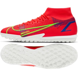 Nike Mercurial Superfly 8 Academy Tf M CV0953 600 tenisica za nogomet crvena narančaste i crvene