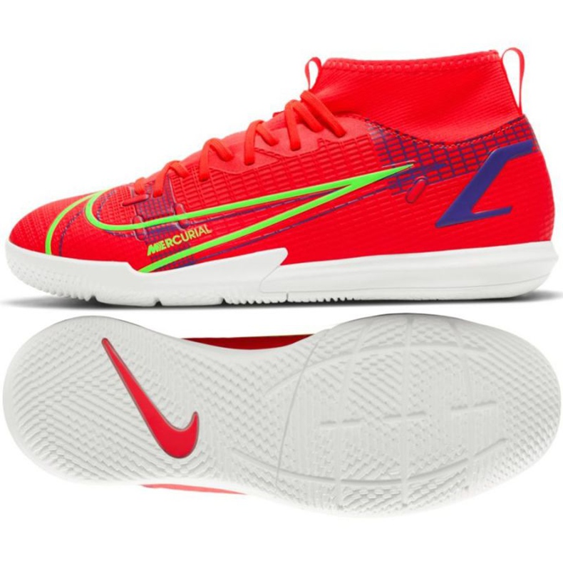 Nike Mercurial Superfly 8 Academy Ic Jr CV0784 600 tenisice crvena naranče i crvene
