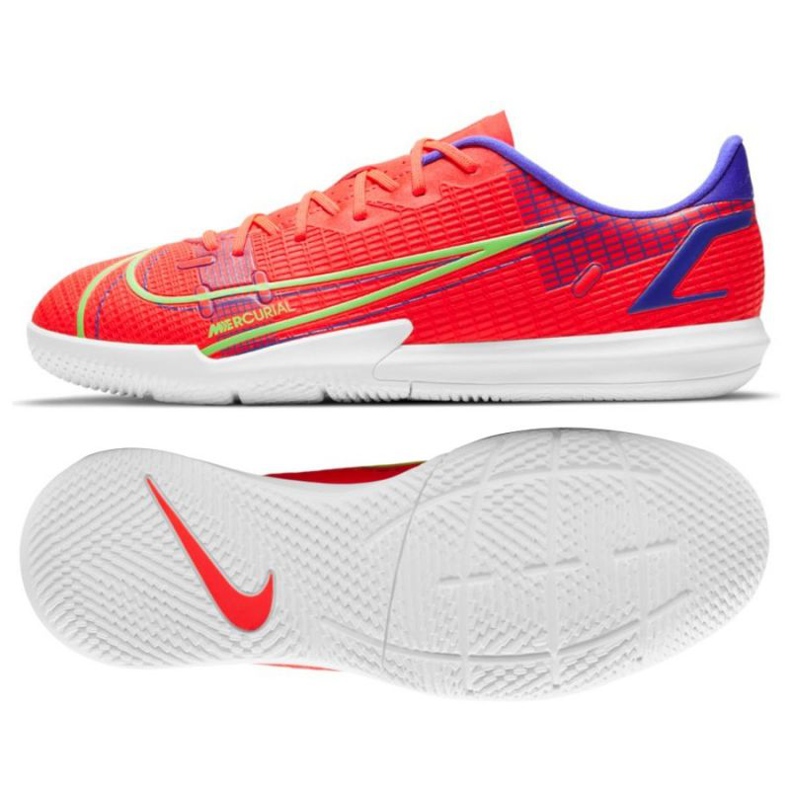Nike Vapor 14 Academy Ic Jr CV0815 600 tenisice crvena naranče i crvene