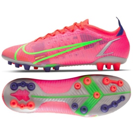 Nike Mercurial Vapor 14 Elite Ag M CZ8717 600 nogometne cipele crvena narančaste i crvene