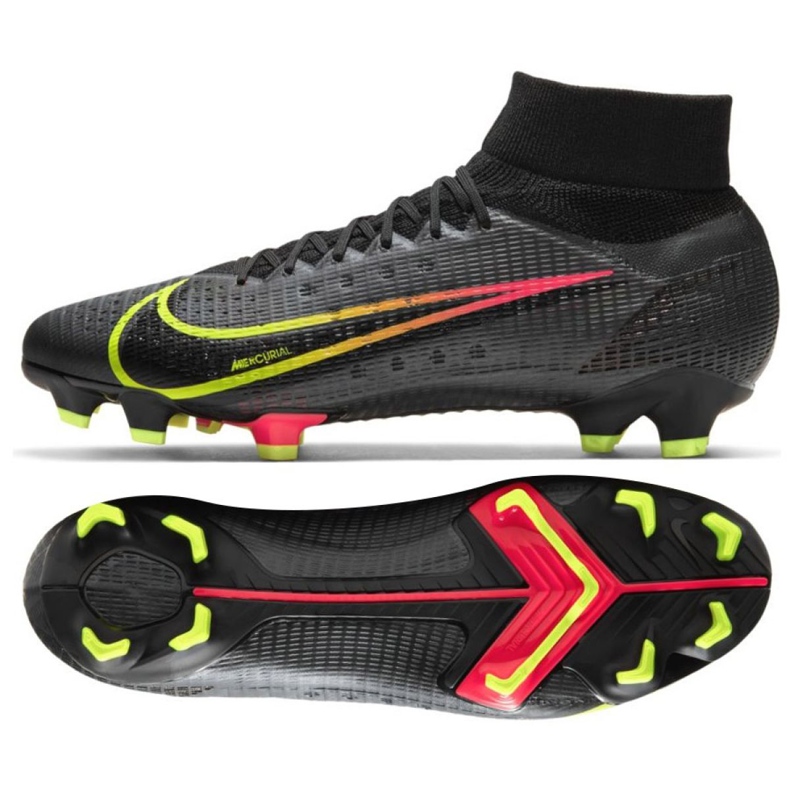 Nike Mercurial Superfly 8 Pro Fg M CV0961 090 nogometne cipele raznobojna crno