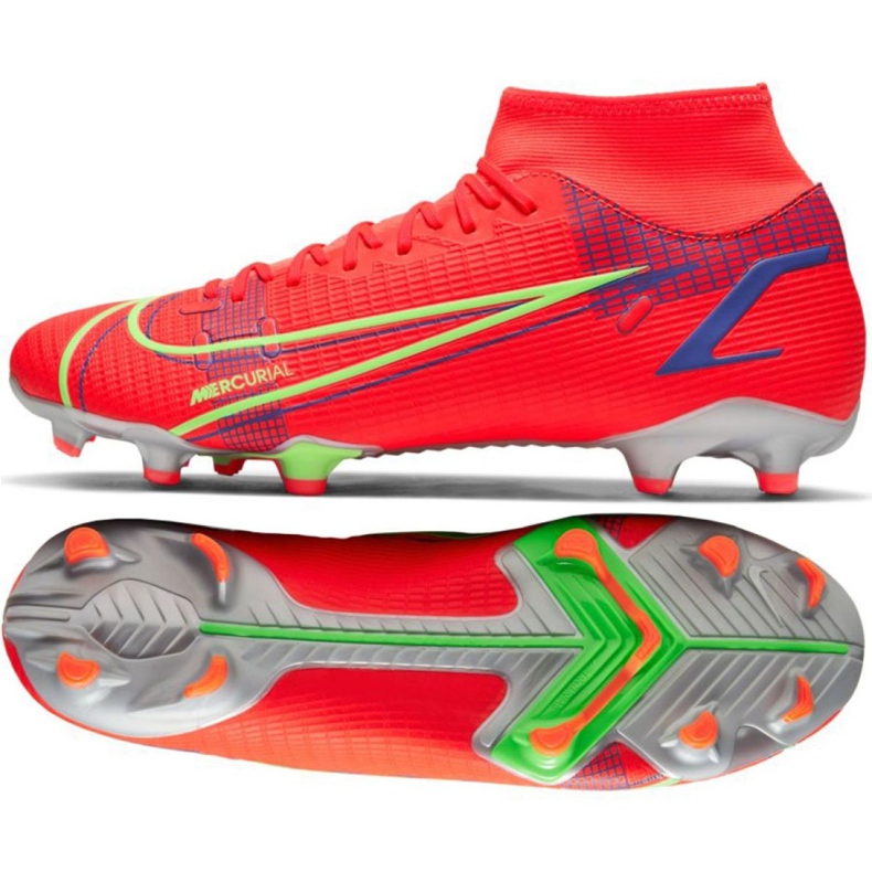 Nike Mercurial Superfly 8 Academy Mg M CV0843 600 tenisica crvena naranče i crvene