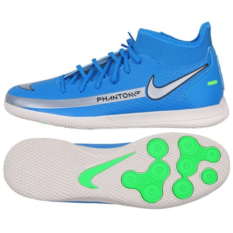 Nike Phantom Gt Club Df Ic M CW6671 400 cipele za nogomet plava plava
