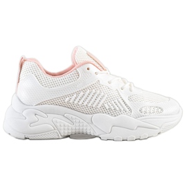 SHELOVET Proljetne bijele tenisice bijela ružičasta