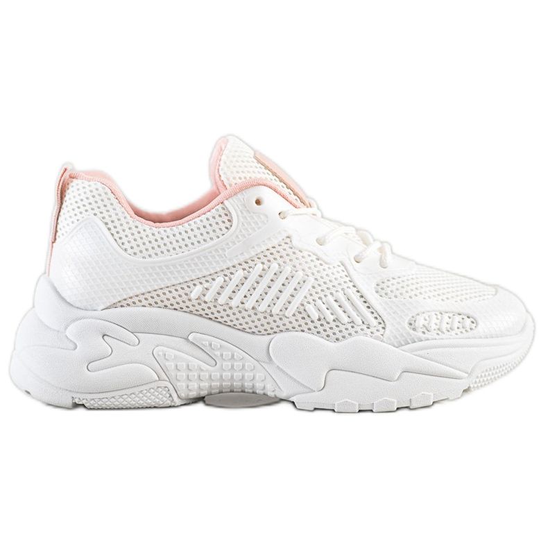 SHELOVET Proljetne bijele tenisice bijela ružičasta