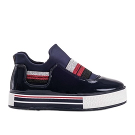 Tamnoplave lakirane trenerke Kaitlynn plava