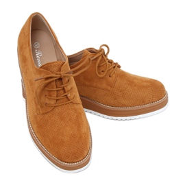 Ženske vezice na čipkane deve 8988-45 Camel smeđa