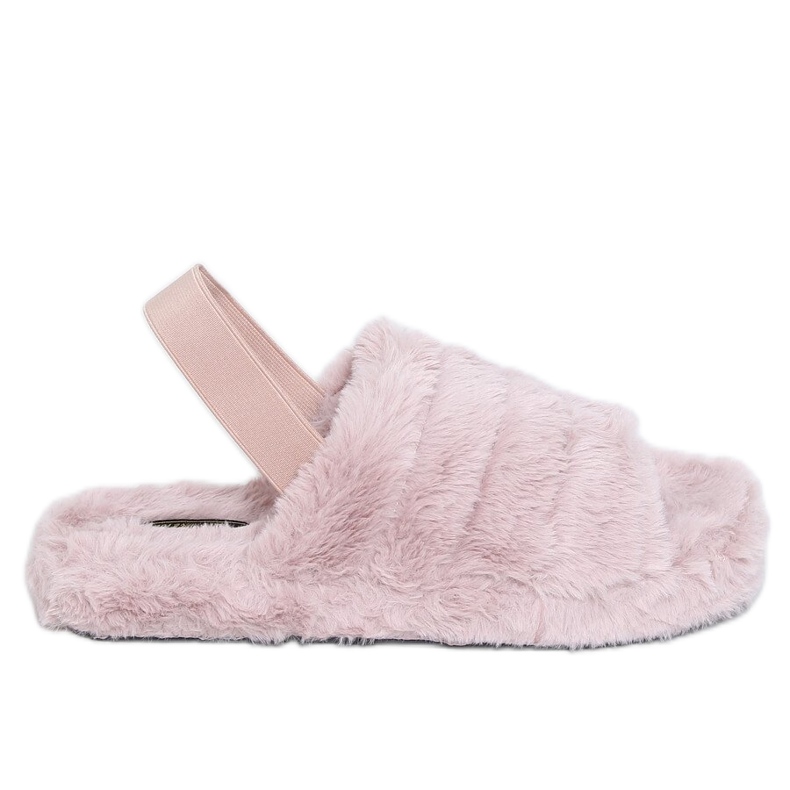 Ženske papuče s elastičnim jorgovanom X8130 Ljubičasta