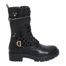 Crni ažurni radnici NC1125P Crni crna