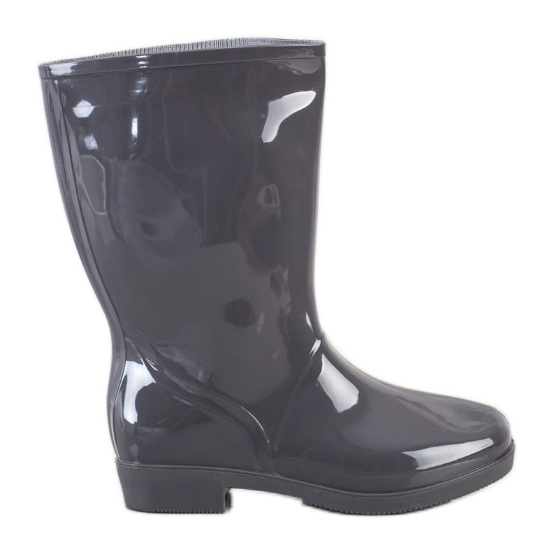 SHELOVET Shiny High Wellies siva