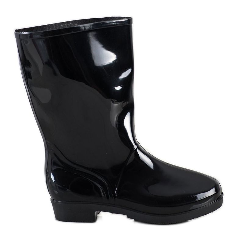SHELOVET Shiny High Wellies crno