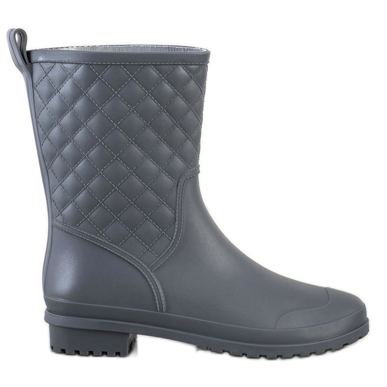 SHELOVET Modni prošiveni galoši siva