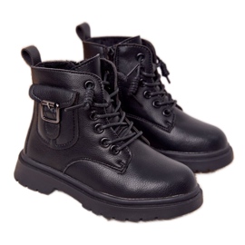 Apawwa Dječje čizme s džepnim crnim TikTok -om crna