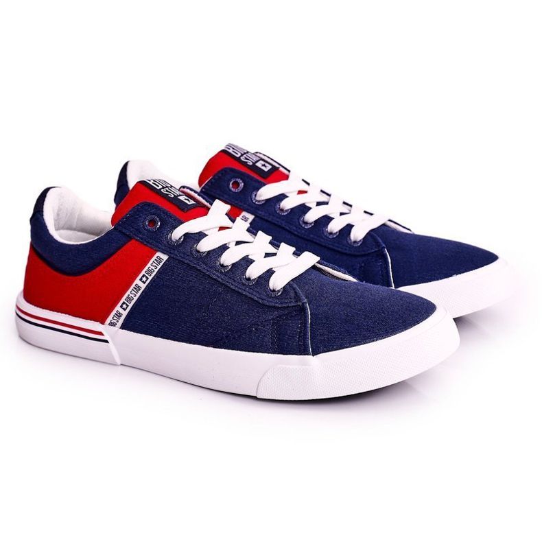 Muške tenisice Big Star FF174137 Navy Blue-Red crvena mornarsko plava
