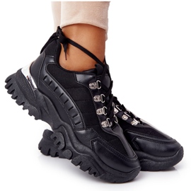 PS1 Ženske tenisice na velikom potplatu dobrog raspoloženja crna