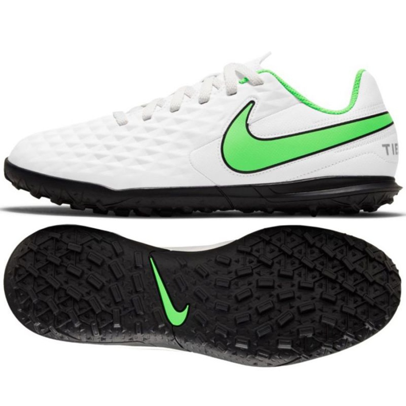 Nike Tiempo Legend 8 Club Tf Jr AT5883 030 nogometne cipele bijela bijela