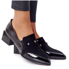 Elegantne pumpe na štiklama S.Barski Premium crne crna