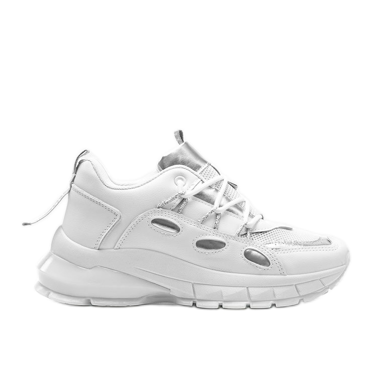 Bijele tenisice sa srebrnim Guadalupe umetcima bijela