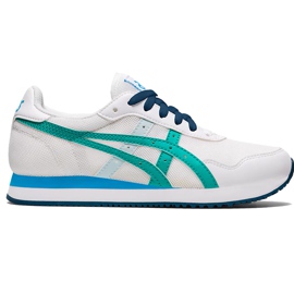 Asics Tiger Runner Gs bijele i plave 1204A015 100 dječje cipele bijela raznobojna
