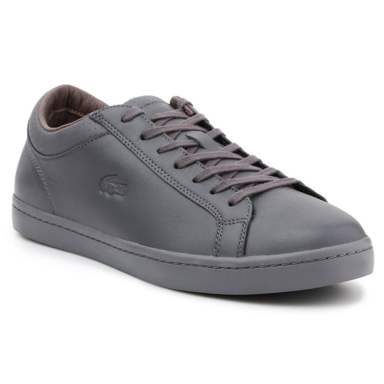 Lacoste Straightset 4 Srm Gry Leather M 30SRM4015 siva