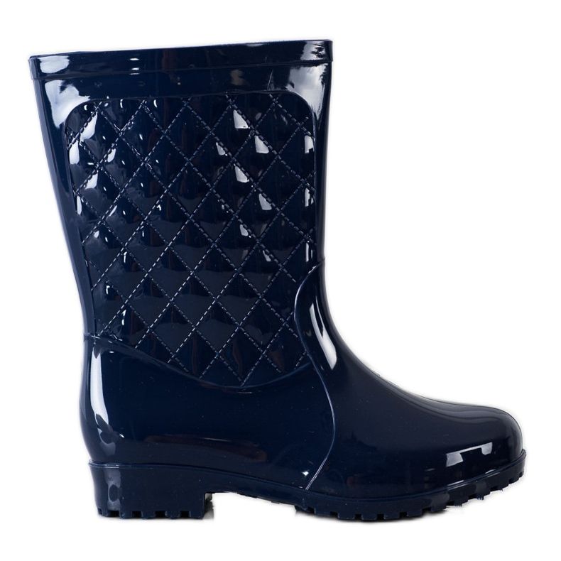 Bona Shiny Quilted Wellies mornarsko plava