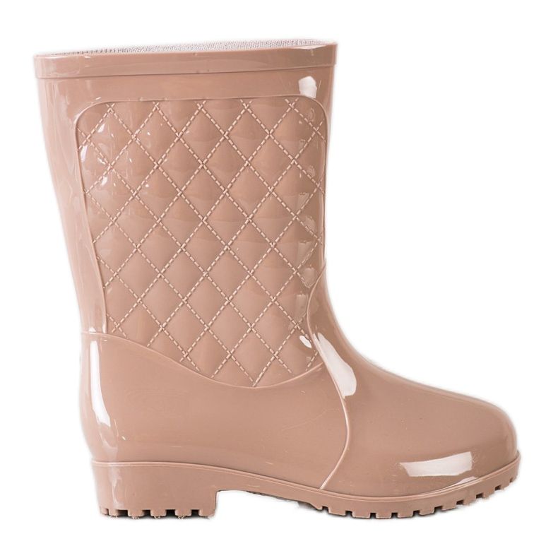 Bona Shiny Quilted Wellies bež