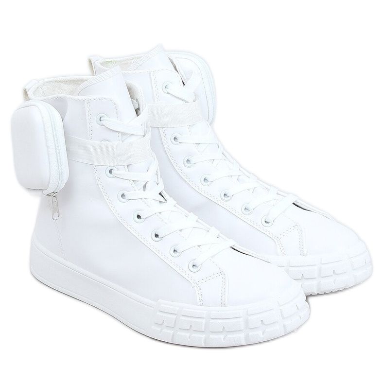 Tenisice za gležanj s vrećicom bijele VL142 Bijele bijela