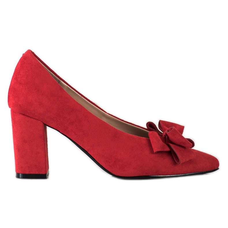 Crvene salonke s Vinceza mašnom crvena