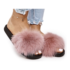 PS1 Ženske papuče s krznom Pink Pink Belmondo ružičasta