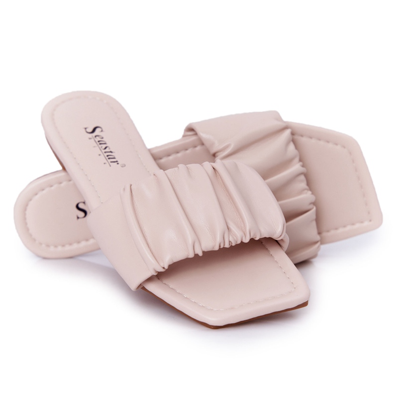 PS1 Ženske klasične bež papuče izgledaju dobro