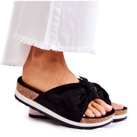 PS1 Crne papuče na tako udobnoj platformi crna