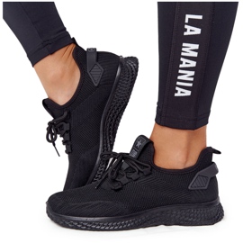 Ženske klizne crne sportske cipele crna