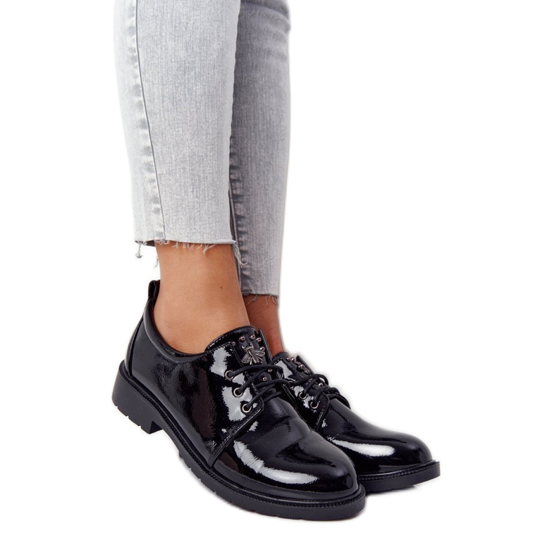 S.Barski Ženske Oxfords Lakirane Lakirane Cipele S. Barski Crna crno