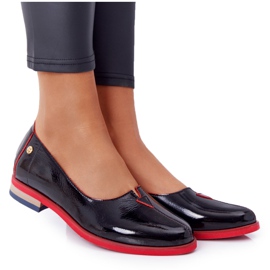 Lakirane kožne cipele Maciejka 05035-20 Crna