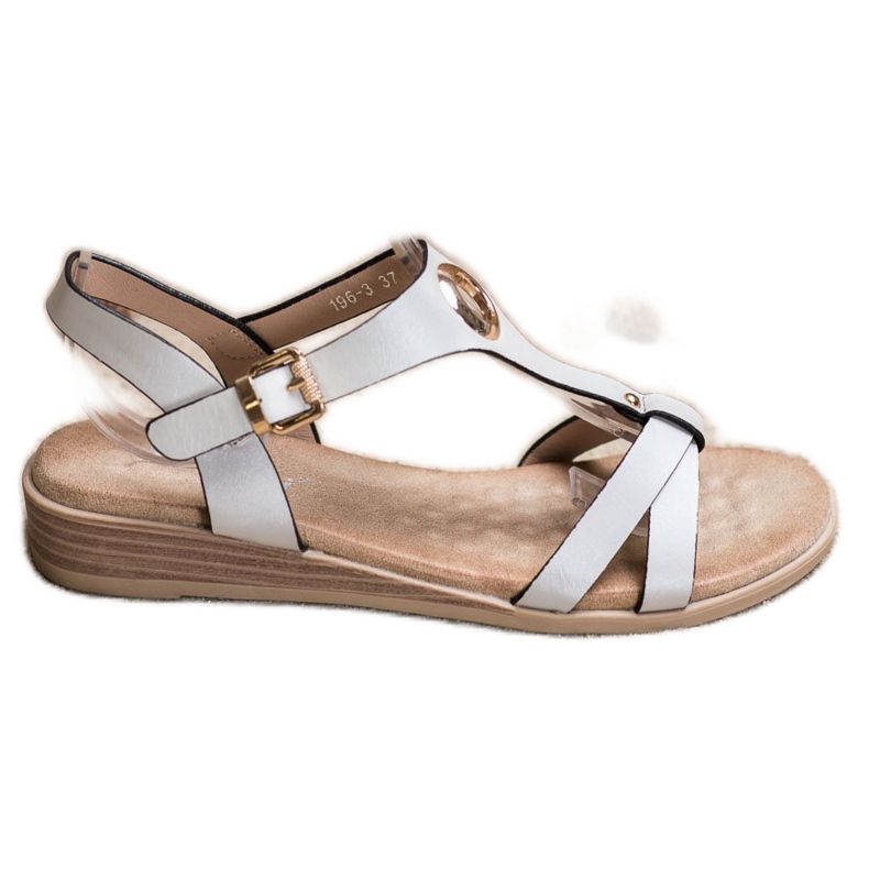 S. BARSKI Elegantne sandale iz S.BARSKOG bijela