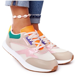 PS1 Ženske sportske cipele Tenisice bež nakon radnog vremena višebojan