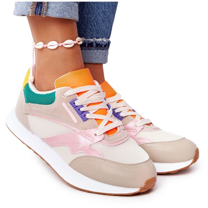 PS1 Ženske sportske cipele Tenisice bež nakon radnog vremena raznobojna