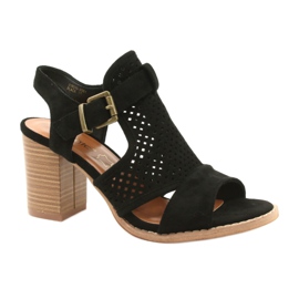 Evento Ažur ženske sandale crne 21SD35-3581 crna