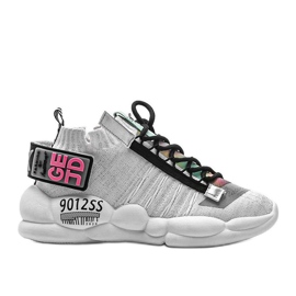 Bijele čarape tenisice Ava bijela višebojan