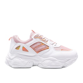 Ružičasto -bijele tenisice na debelom đonu Annette bijela višebojan