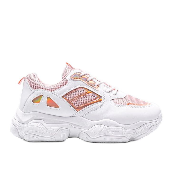 Ružičasto -bijele tenisice na debelom đonu Annette bijela raznobojna