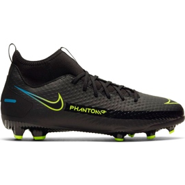Nike Phantom Gt Academy Df FG / MG Junior CW6694 090 nogometne cipele crna crna