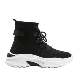 Crne Ella čarape do gležnja crna