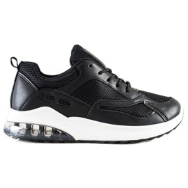 SHELOVET Crne tenisice s mrežom crna