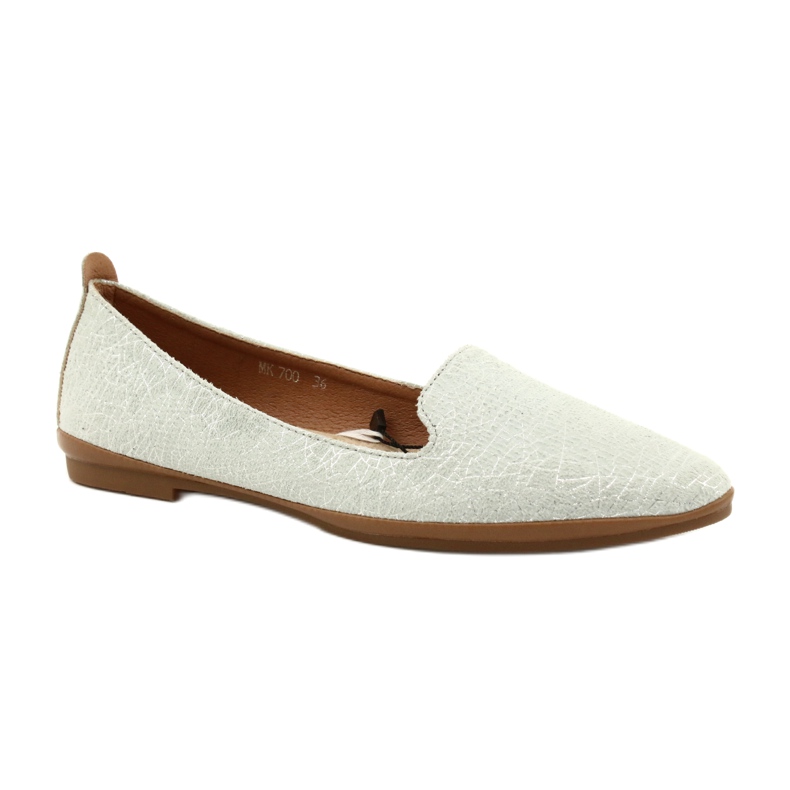 Sergio Leone srebrno-sive balerinke MK700 srebro