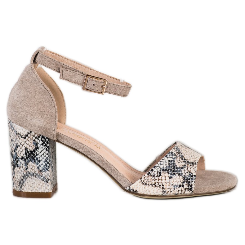 Elegantne sandale Sergio Leone bež raznobojna