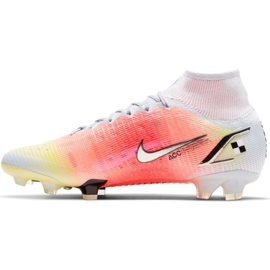 Nike Mercurial Superfly 8 Elite Mds Fg M CV0959 108 tenisice za nogomet crvena, bijela, narančasta narančaste i crvene